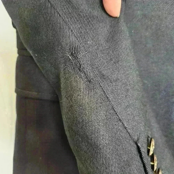 J Crew Women’s Blazer Sz 6 Petite Black Schoolboy Gold Buttons Jacket - Picture 4 of 8